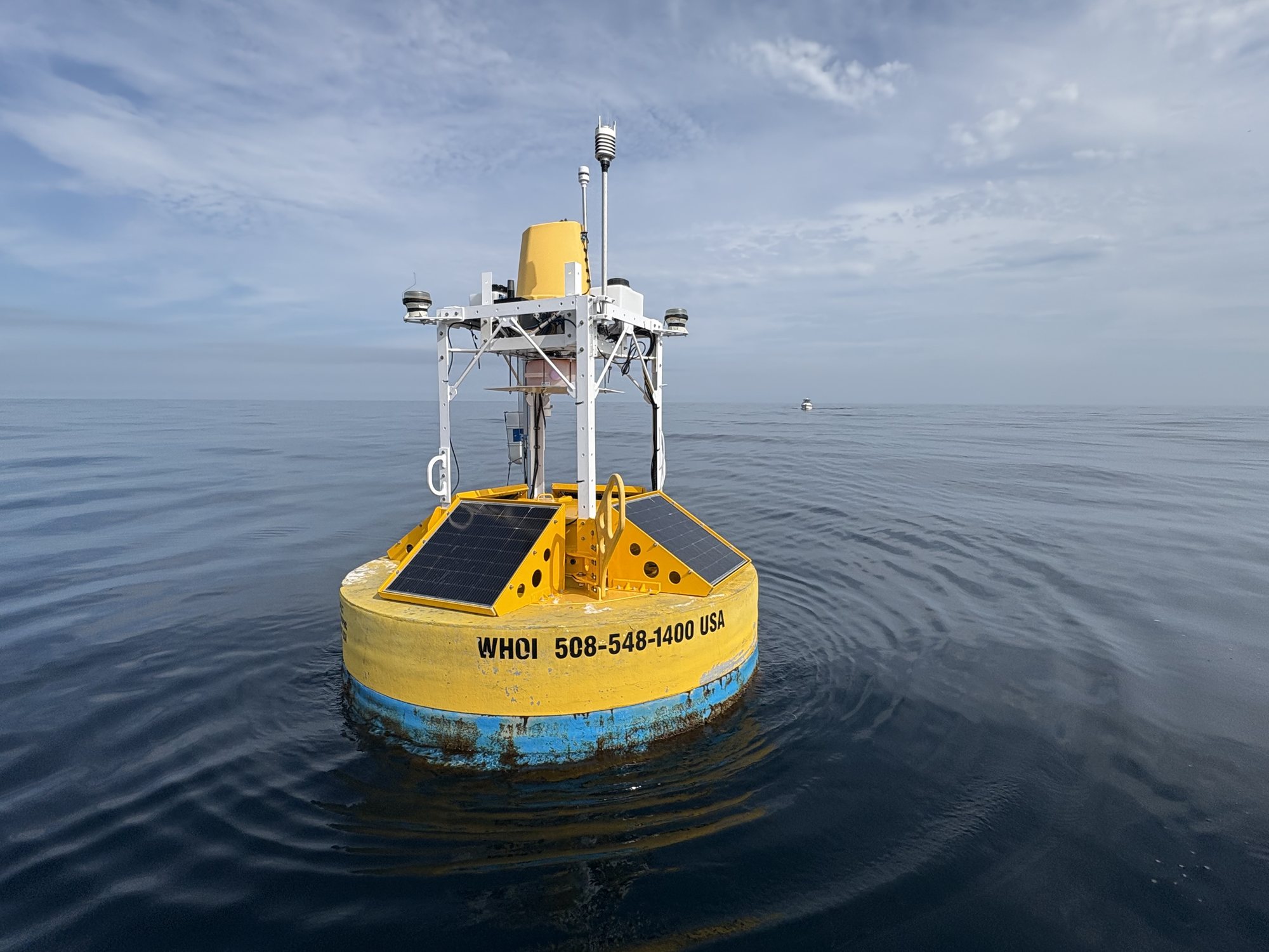 WHOI buoy at sea