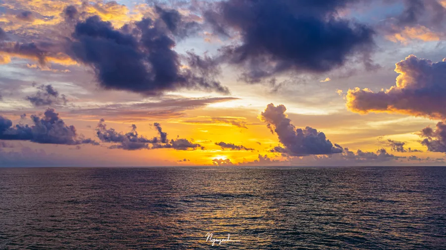 Sunset over Bay of Bengal, MISO-BoB 2019