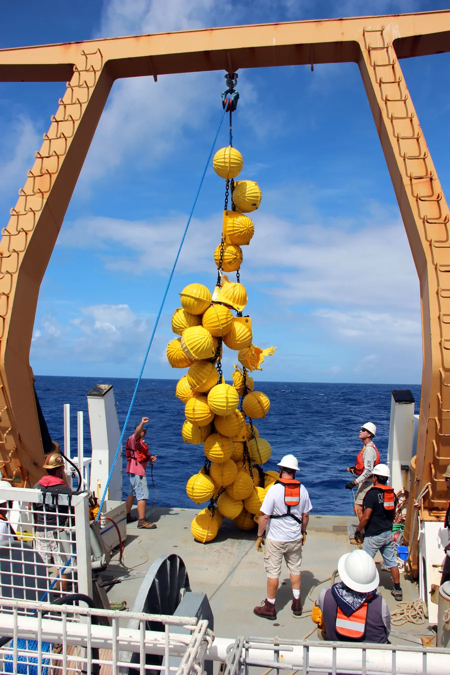 Glass ball flotation cluster recovery preparation, WHOTS-13 2016